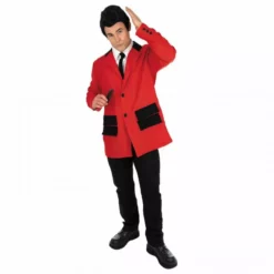 Disfraz Años 50 Moda Teddy Boy Para Hombres Rojo