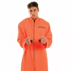 Disfraz Preso Naranja Para Hombres -Moda Halloween 5 0 5055305403785.pt01