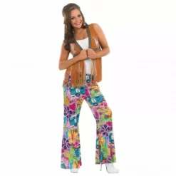Disfraz Hippie Mujer- Chaleco -Moda Halloween 5 0 5055305433706.main