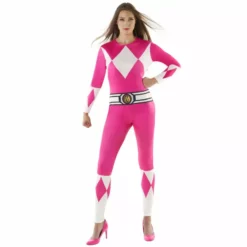 Disfraz De Power Rangers Rosa Para Mujeres