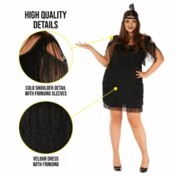 Disfraz De Flapper Años 20 -Moda Halloween 887513098768.pt02