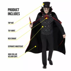 Men's Jack The Ripper Costume 11 Men's Jack The Ripper Costume -Moda Halloween 887513098997.pt01