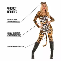 Disfraz De Tiger Para Mujeres -Moda Halloween 887513099109.pt01