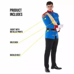 Mens Fairytale Prince Costume -Moda Halloween 887513099345.pt01