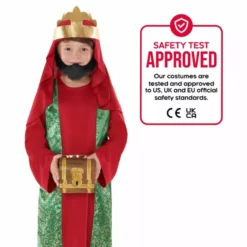 Kids Red Nativity King Costume -Moda Halloween 887513100058.pt03