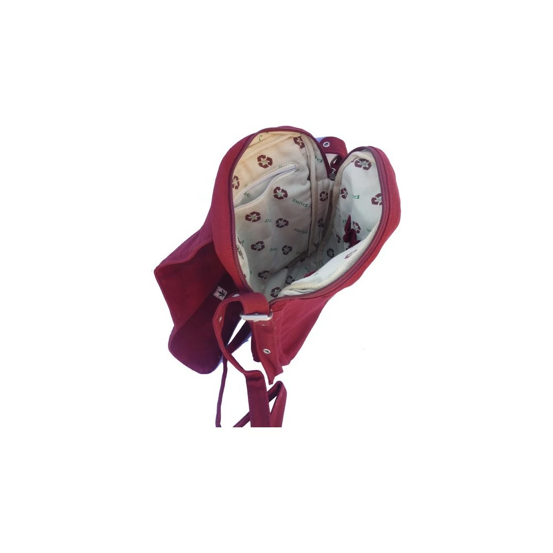 Pure Bandolera Con Solapa Y Cremallera 3 Pure Bandolera Con Solapa Y Cremallera