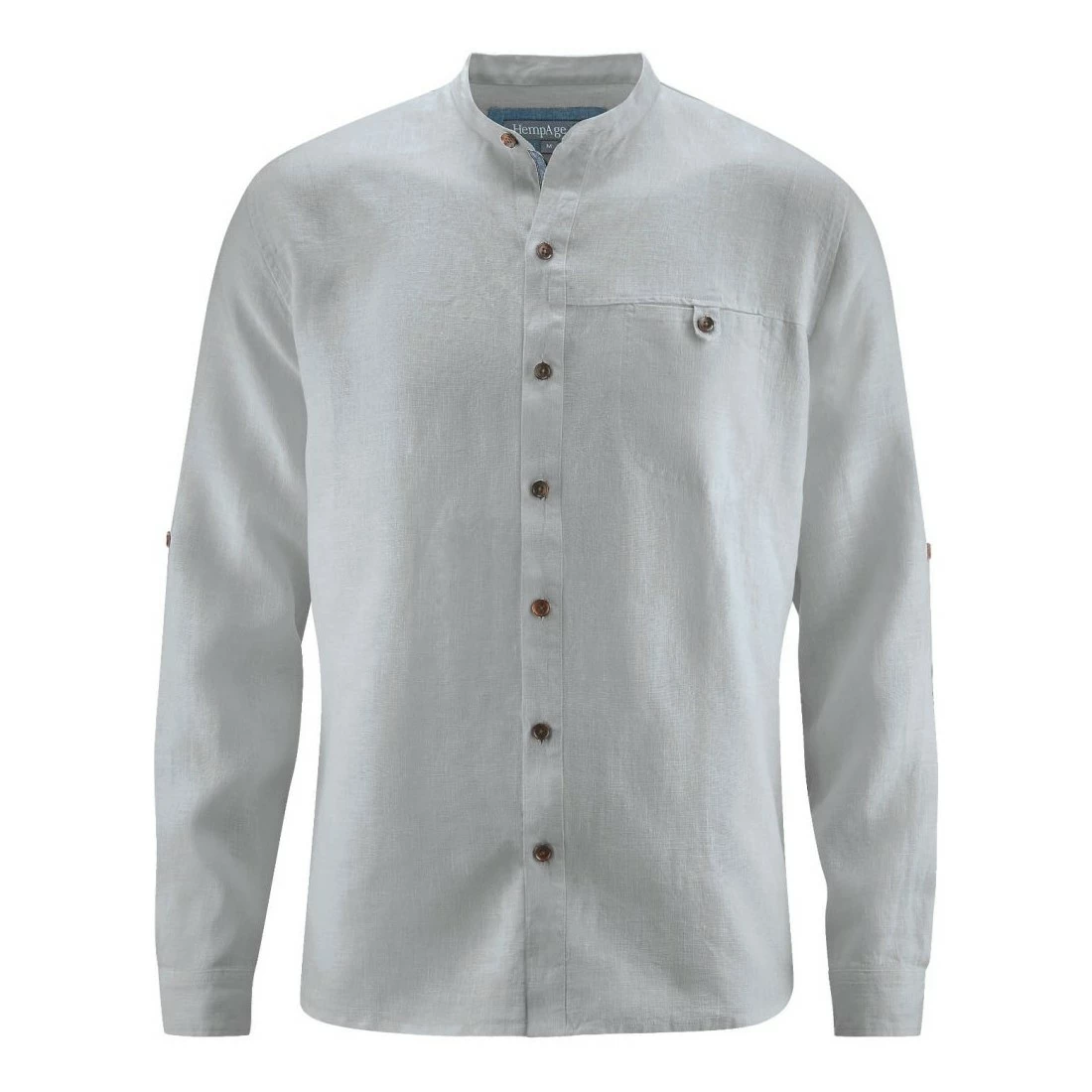 Hempage Camisa De Cuello Mandarín - Pure Hemp 4 Hempage Camisa De Cuello Mandarín - Pure Hemp - Imagen 2