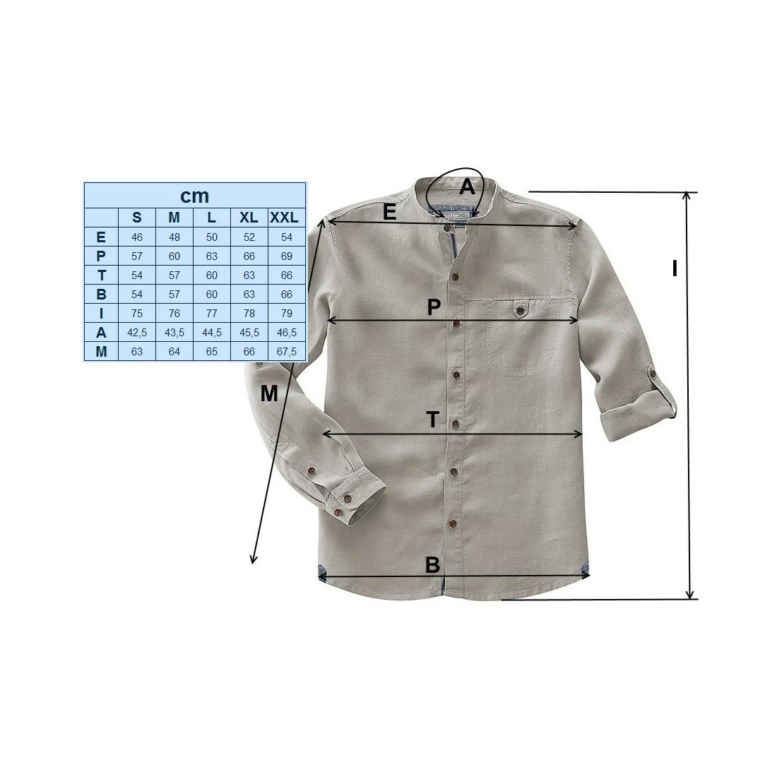 Hempage Camisa De Cuello Mandarín - Pure Hemp 5 Hempage Camisa De Cuello Mandarín - Pure Hemp - Imagen 3