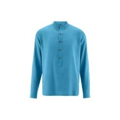 Hempage Camisa De Cuello Mao