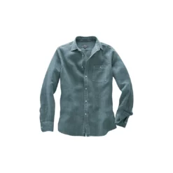 Hempage Camisa Delgada De Cáñamo Puro - Bolsillo Del Pecho