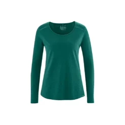 Hempage Camiseta Manga Larga Encaje Decoración