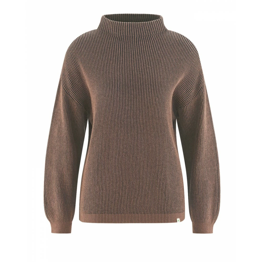 Hempage Jersey Estilo Acanalado Con Cuello Alto 3 Hempage Jersey Estilo Acanalado Con Cuello Alto