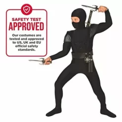 Disfraz Ninja Niño -Moda Halloween kids black ninja costume 3