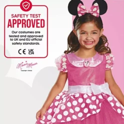 Disfraz Minnie Mouse Niña Rosa Deluxe -Moda Halloween kids deluxe minnie mouse costume pink 4
