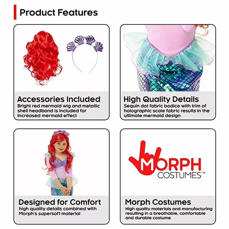 Disfraz De Sirena Metálica Para Niños 6 Disfraz De Sirena Metálica Para Niños - Imagen 4