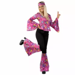 Disfraz Hippie Mujer -Moda Halloween kmpeak8w