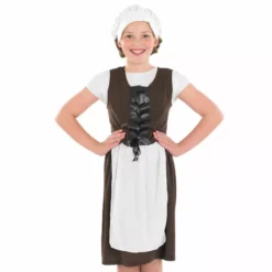 Disfraz Medieval Niña Criada -Moda Halloween m1 2 4 2495 1