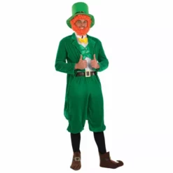 Disfraz Irlandes Hombre Leprechaun -Moda Halloween m1 3 6 3682