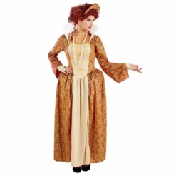 Disfraz Mujer Medieval Reina Tudor -Moda Halloween m1 4 3 4352
