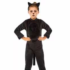 Disfraz Gato Niña Negro -Moda Halloween m1 4 4 4411 1