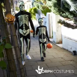 Disfraz Esqueleto Mujer -Moda Halloween m1 g l glow skeleton morphsuit lifestyle 1 us