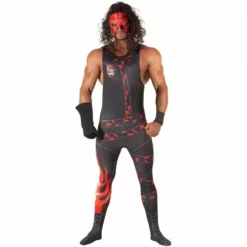 Disfraz De Lucha Libre Kane WWE Adulto 7 Disfraz De Lucha Libre Kane WWE Adulto -Moda Halloween m1 k a kane 1