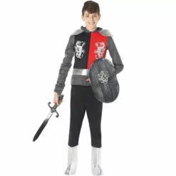 Disfraz Caballero Medieval Niño 10 Disfraz Caballero Medieval Niño -Moda Halloween m1 k i kids knight front mckbk 2
