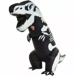 Disfraz De Esqueleto T-Rex Gigante Hinchable