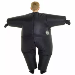 Disfraz De Morphsuit Gigante Negro Para Niños -Moda Halloween m1 m c mckibk 5