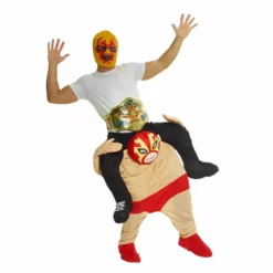 Disfraz Luchador Hombre A Caballito -Moda Halloween m1 m c mcpbwr 5