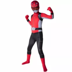 Disfraz Power Ranger Rojo Niño -Moda Halloween m1 r e red beast power ranger kids dsc4094 2