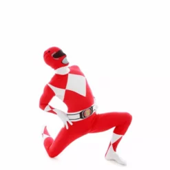 Disfraz Power Ranger Rojo Adulto -Moda Halloween m1 r e red power rangers morphsuit 3