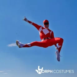 Disfraz Power Ranger Rojo Adulto -Moda Halloween m1 r e red power rangers morphsuit lifestyle 1