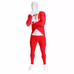 Morphsuit De Smoking - Rojo -Moda Halloween m1 r e red tuxedo morphsuit 2