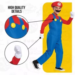 Disfraz Mario Bros Niño -Moda Halloween mario deluxe kids 4