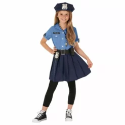 Disfraz De Policía Azul Para Niñas 9 Disfraz De Policía Azul Para Niñas -Moda Halloween mckbp kids police blue2