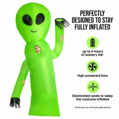Disfraz De Alienígena Con Brazos Ondulantes Para Niños -Moda Halloween mckgiaw alien wavy arm guy kids feature 1