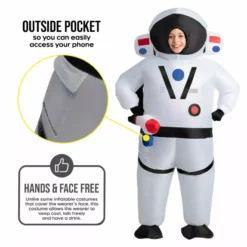 Disfraz De Astronauta Hinchable Con Chip De Sonido Para Niños -Moda Halloween mckiasc astronaut inflatable kids 01
