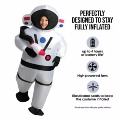 Disfraz De Astronauta Hinchable Con Chip De Sonido Para Niños -Moda Halloween mckiasc astronaut inflatable kids 02