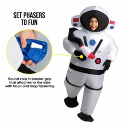 Disfraz De Astronauta Hinchable Con Chip De Sonido Para Niños -Moda Halloween mckiasc astronaut inflatable kids 03