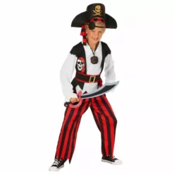 Disfraz De Pirata A Rayas Rojas Para Niños 11 Disfraz De Pirata A Rayas Rojas Para Niños -Moda Halloween mckrsp pirate red kids 02