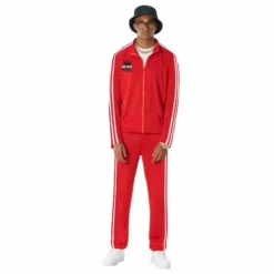 Disfraz De Rapero Chandal Rojo Para Hombre -Moda Halloween mcmtrr rapper red 05