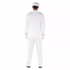 Mens White Officer Suit Costume -Moda Halloween mcmwo naval officer back