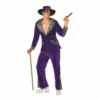 Disfraz De Chulo Morado Años 70 -Moda Halloween pimp daddy costume purple