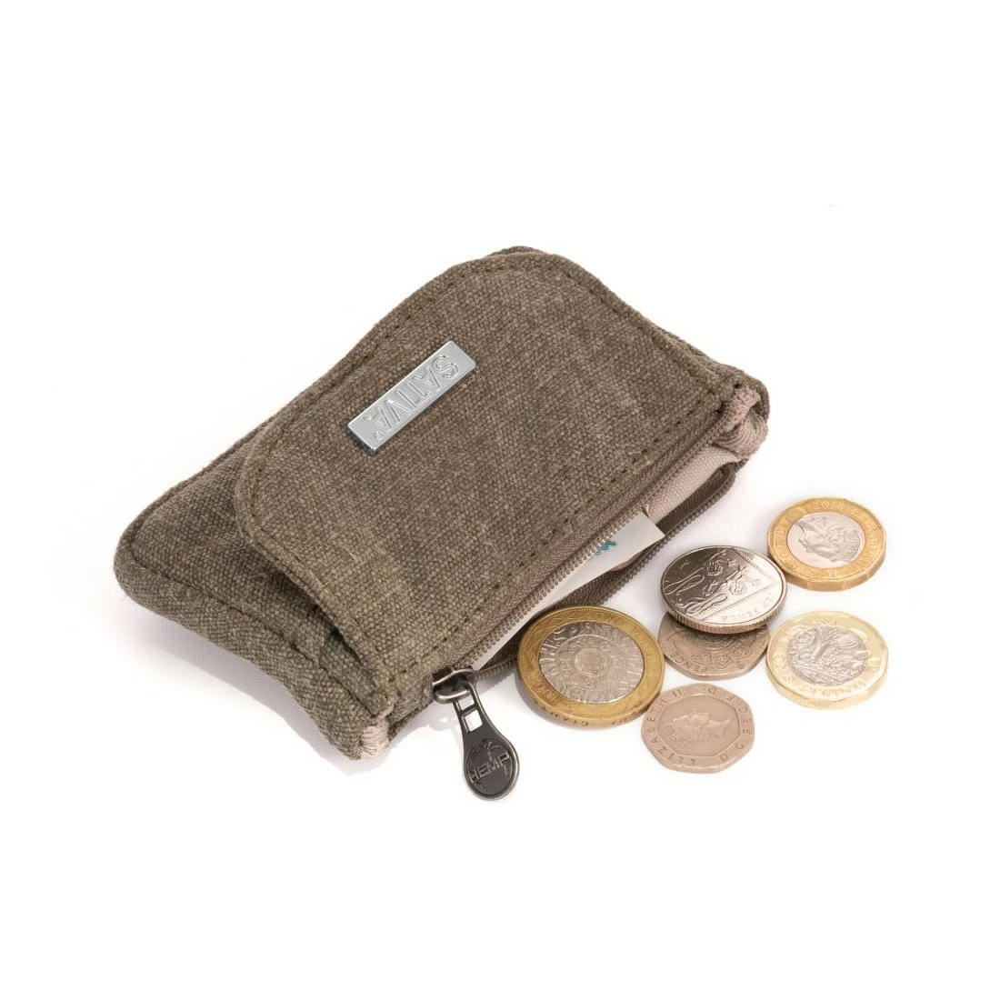 SATIVA Portamonedas 3 Poches - Cotón Cáñamo Orgánico 7 SATIVA Portamonedas 3 Poches - Cotón Cáñamo Orgánico - Imagen 5