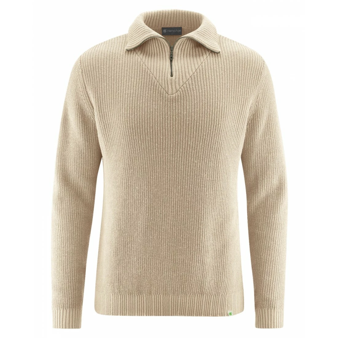 Hempage Suéter De Cuello Con Cremallera Para Hombre 5 Hempage Suéter De Cuello Con Cremallera Para Hombre - Imagen 3