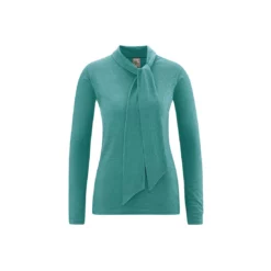 Hempage Suéter De Manga Larga Con Cuello De Fantasía