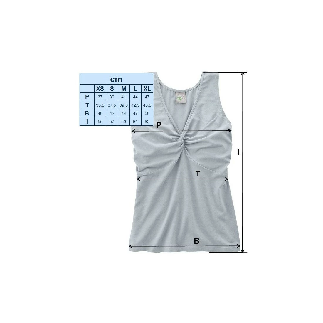 Hempage Top Algodón Orgánico Y Cáñamo - Nodo Décollet é 4 Hempage Top Algodón Orgánico Y Cáñamo - Nodo Décollet é - Imagen 2