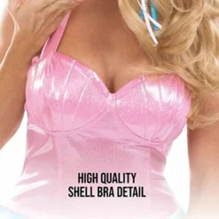 Disfraz Sirena Mujer Azul Y Rosa 12 Disfraz Sirena Mujer Azul Y Rosa -Moda Halloween womens mermaid costume top