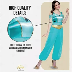 Disfraz Jasmine Mujer Clásico -Moda Halloween womens princess jasmine disney costume 23jpg